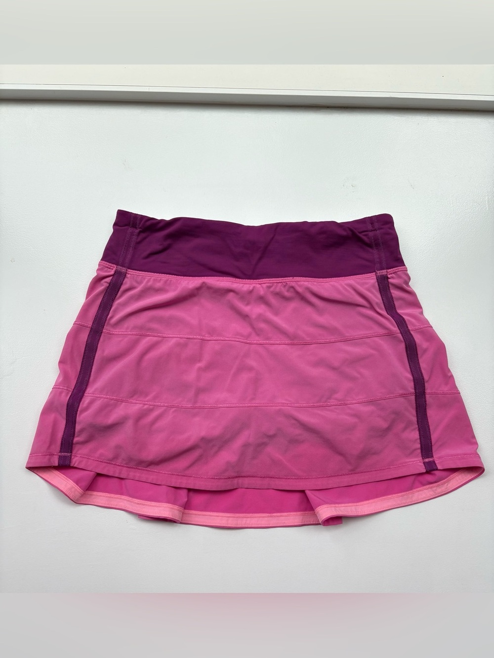 Lululemon Athletica Pink and Purple Pace Rival Skirt